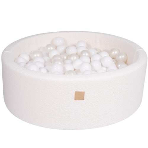 LIMITED EDITION Boucle Ball Pit - White, Clear & Pearl White Balls