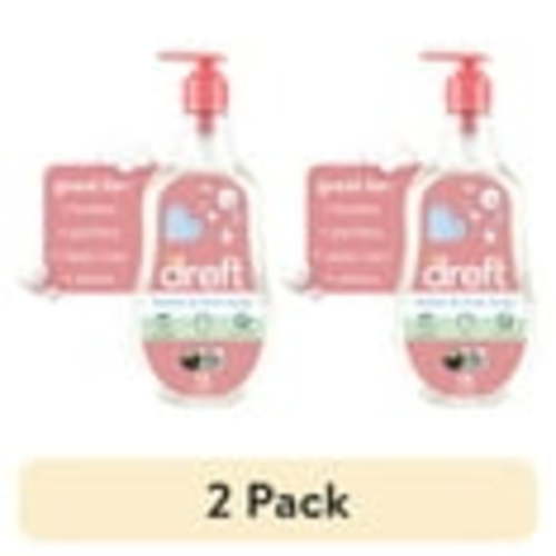 (2 pack) Dreft Plant-Based Liquid Dish Soap and Dishwashing Detergent for Baby Bottle, Fragrance Free Baby Essentials, 18 fl oz