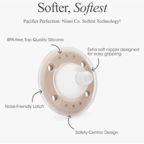 Ninni Pacifier Oatmeal 2 Pack