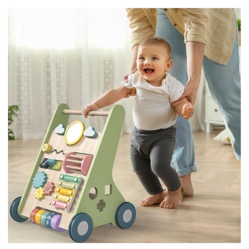Wooden Baby Walker, Montessori Walker for Babies 12 Months, Push Walking Toys...