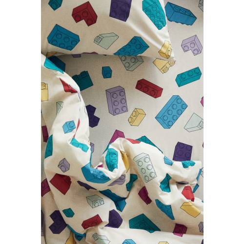 PATTERNED COTTON FITTED SHEET