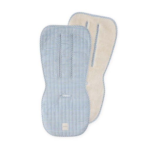 Reversible Stroller Insert - Gingham Harbor/Sherpa