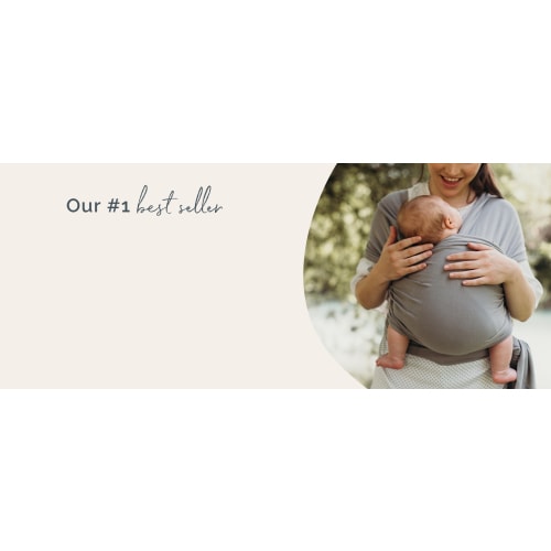 Boba Baby Wrap Carrier - Original Baby Carrier Wrap Sling for Newborns - Baby Wearing Essentials - Newborn Wrap Swaddle Holder, Newborn to Toddler Infant Sling (Grey)