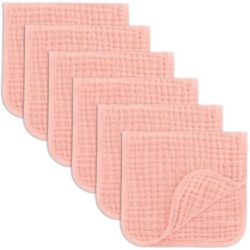 Muslin Burp Cloths Large 100% Cotton By Comfy Cubs (lace, Pack Of 6)