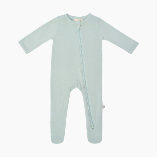 Kyte Baby Zipper Footie - Sage, 0-3 M