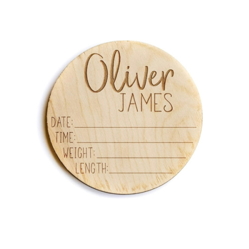 6 in Newborn Announcement Sign for Hospital