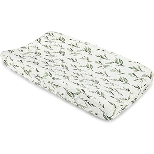 Parker Quilted Leaf Change Pad Cover