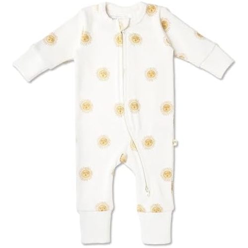 MakeMake Organics GOTS Certified Organic Baby Clothes 2-Way zip romper Footie Infant Gender Neutral Baby Boy Girls