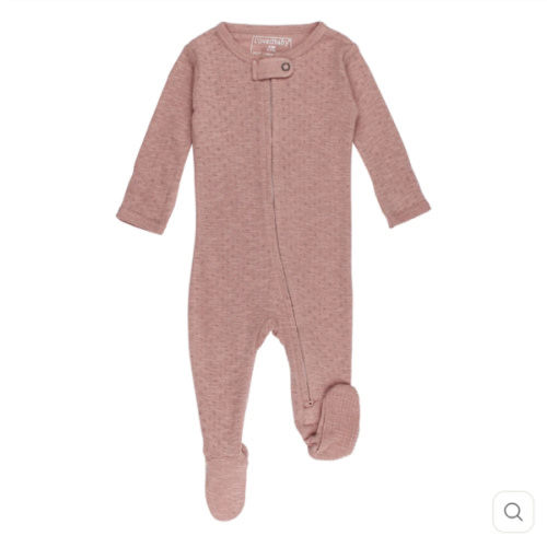 Taffy | Organic Pointelle Zipper Footie – L'ovedbaby