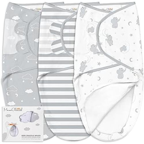 Mama Cheetah Baby Swaddle Blanket with Zipper, Newborn Swaddle Sack, Baby Swaddles Sleep Sack 0-3 Months, Baby Swaddle Wrap with Easy Change Zipper for Baby Boy & Baby Girl, 3-Pack