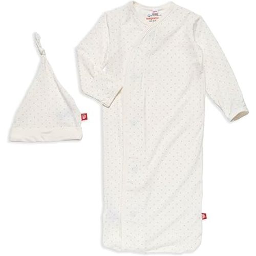 Magnetic Me Modal Newborn Sleeper Gown & Hat Set | Silky Soft Modal Fabric Sleep Sack