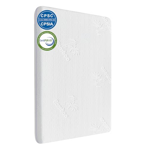Baby Bassinet Mattress 35 * 20 * 1.5 Ultra Soft pad Cover Dual Side Gel Memory Foam Mattress. Fit ANGELBLISS/AMKE/Bellababy/Yamesmile/Besrey/Milliard/Miclassic and Evolur Stellar Baby Bassinet