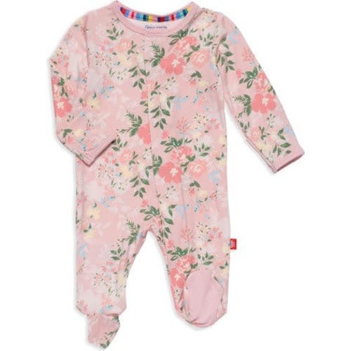 Ainslee Floral Footie, 3-6M