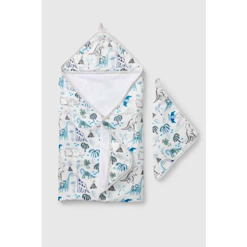 Hooded Towel Set - Dinosaurs