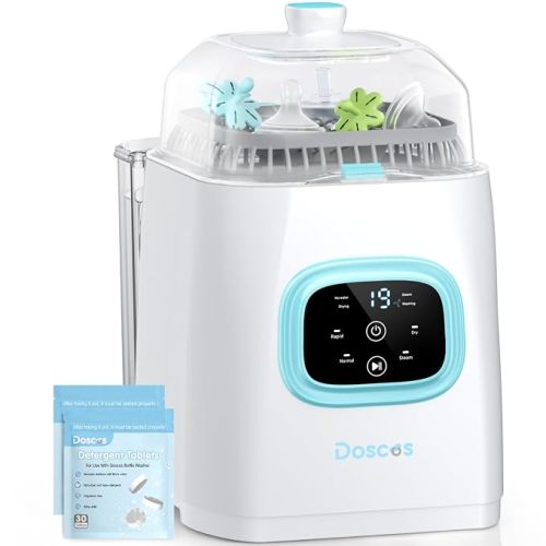 Bottle Washer Pro, All-in-One Baby Bottle Washer and Sterilizer & Dryer with 60 Detergent Tablets, Cleaning Machine for Bottles, Pump Parts & Baby Essentials, Deep Cleaning, Replaces Hand Washing