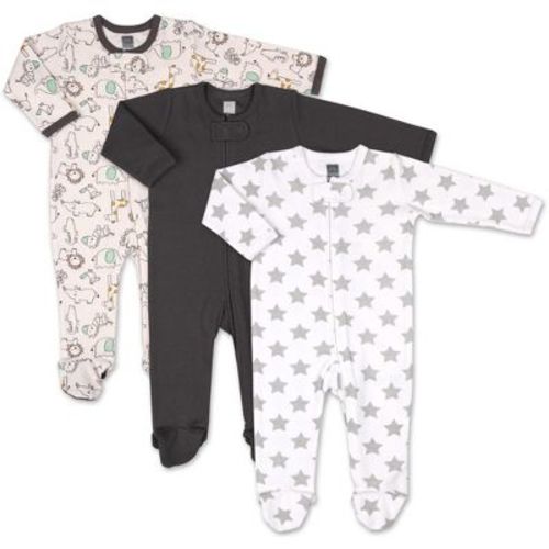 The Peanutshell Footed Baby Sleepers For Boys, Safari Animals, 3-pack, 6-9 Months