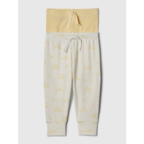 Baby First Favorites Pull-On Pants (2-Pack) in maize yellow, size: 0-3 M