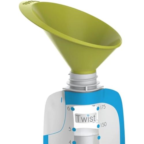 Kiinde Twist Pouch System 2-Piece Funnel Set for Breast Milk, Formula, Baby Food