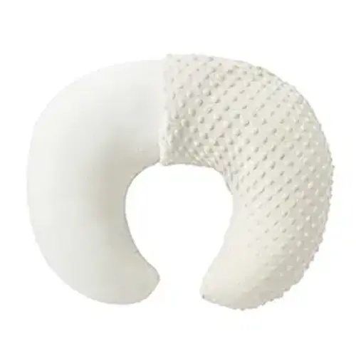 Nursing Pillow and Positioner with Cover for Breastfeeding and Bottle Feeding, Propping Baby, Tummy Time, Baby Sitting Support, Awake-Time Support (Beige, 22" x 17.7" x 5.9")
