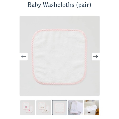Baby Washcloths (pair)