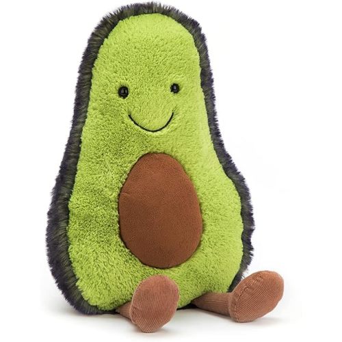 Jellycat Amuseables Avocado Stuffed Toy, Medium 12 inches - Vegetable Plush - Fun Gift Idea