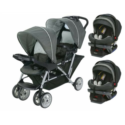 Graco Baby Double Stroller with Two Infant Car Seats Twin Combo Set – BabyStrollerSets