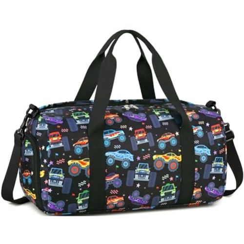 CAMTOP Kids Duffel Bag Boys Toddler Overnight Bag Small Weekender Carry-On Tote for Travel Gym Sport