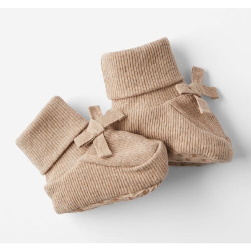 Organic Pointelle Booties