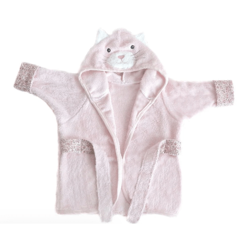 Kitty Bamboo Terry Baby Robe
