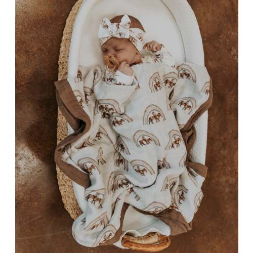 Rainbow Baby Bamboo Muslin Blanket – Cowkid Clothing Company