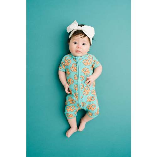 Pretzel Party Bamboo Short Romper