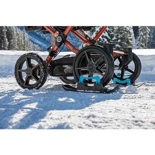 (XL) - Wheelchair Ski's for Back Wheels of Wheelchair or Strollers