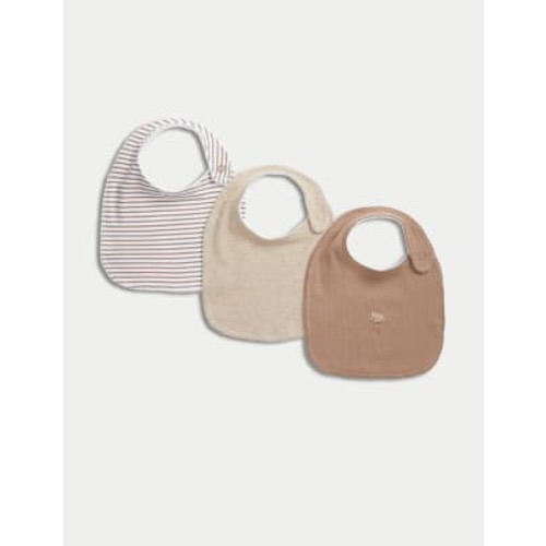 3pk Cotton Rich Bibs