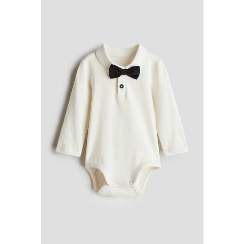TUXEDO-STYLE BODYSUIT