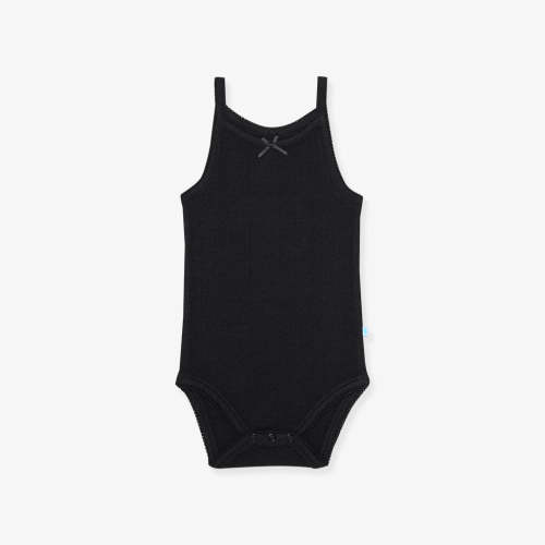 Black Pointelle Bodysuit