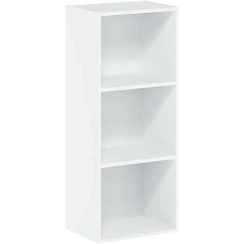 Furinno Luder Bookcase / Book / Storage , 3-Tier, White