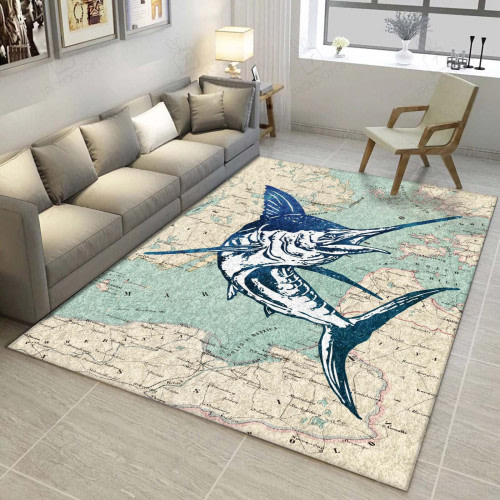 Marlin Nn Rectangle Area Rugs Carpet For Living Room, Bedroom, Kitchen Rugs, Non-Slip Carpet Rp121841 | Rosabella Print