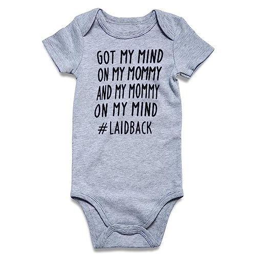 RAISEVERN Baby Boys Girls Clothes Infant Romper Newborn Bodysuits Funny Outfit 0-12 Months