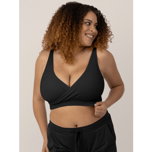 Sublime® Adjustable Crossover Nursing & Lounge Bra | Black - Kindred Bravely