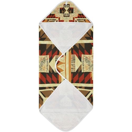 Native American Style Baby Towel Ultra Soft Hooded Towels for Babies - Ultra Absorbent Cotton Bath Towels 30x30 Inch
