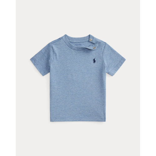 Baby Boy 6M Chambray Cotton Jersey Crewneck Tee | Ralph Lauren