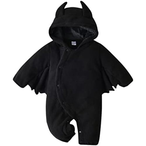 Happy Cherry Baby Boys Girls Halloween Romper Toddler One Piece Hooded Bodysuit Cute Overall Jumpsuit Cosplay Costume