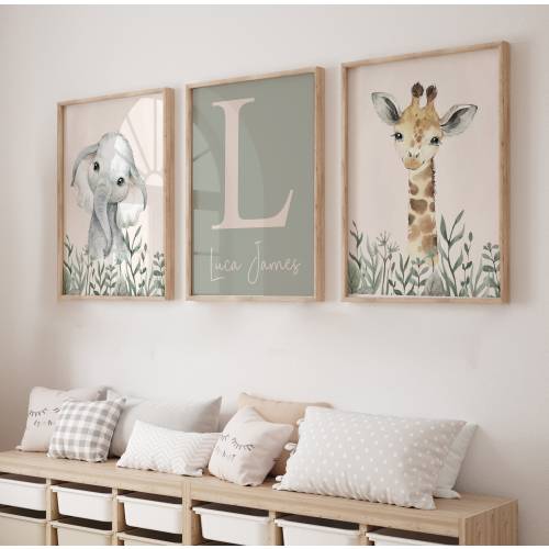 Boys Nursery Prints,Safari Nursery Prints,BoyNursery Decor,Baby Boy Bedroom,jungle nursery,safari animal,Nursery Wall Art,Neutral,Green