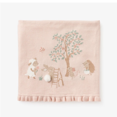 Garden Picnic Knit Blanket