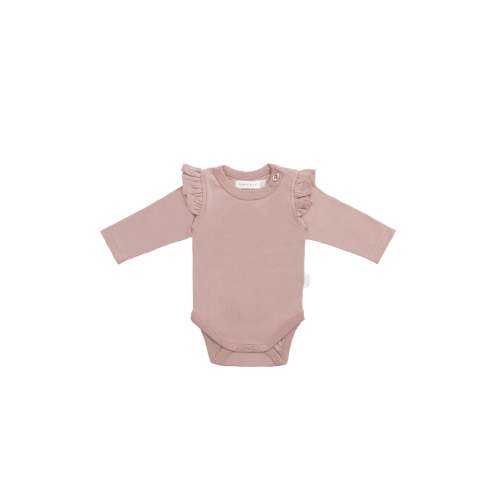 Organic Cotton Ana Bodysuit - Powder Pink