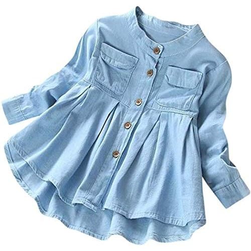 Baby Girls Kid Ruched Long Sleeve T-Shirt Tops Shirt Clothing Children Autumn Winter Fashion Blouse