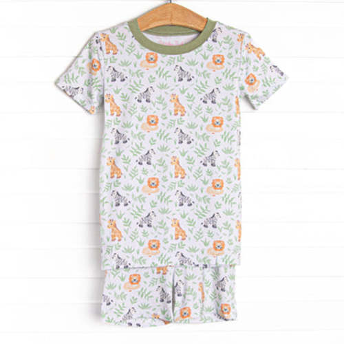 Wild Ones Bamboo Pajama Short Set, Green – Stitchy Fish