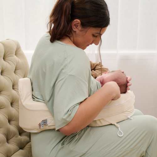 Super Deluxe Oat Nursing Pillow with 100% Organic Cotton Cover