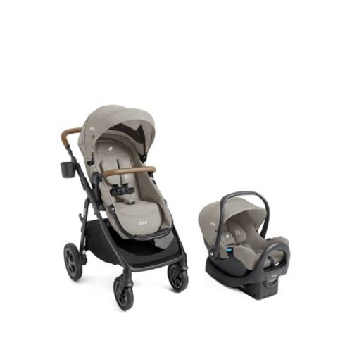 Joie Ginger DLX and Rue Travel System with Car Seat - Dove