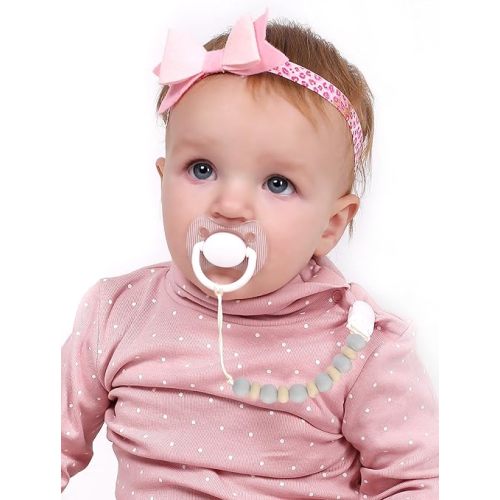 Pacifier Clips, 2PCS Silicone Soother Clips, BPA Free Pacifier Clip Pacifier Holder for Newborn Baby Boy Girl Gifts (B-Green)